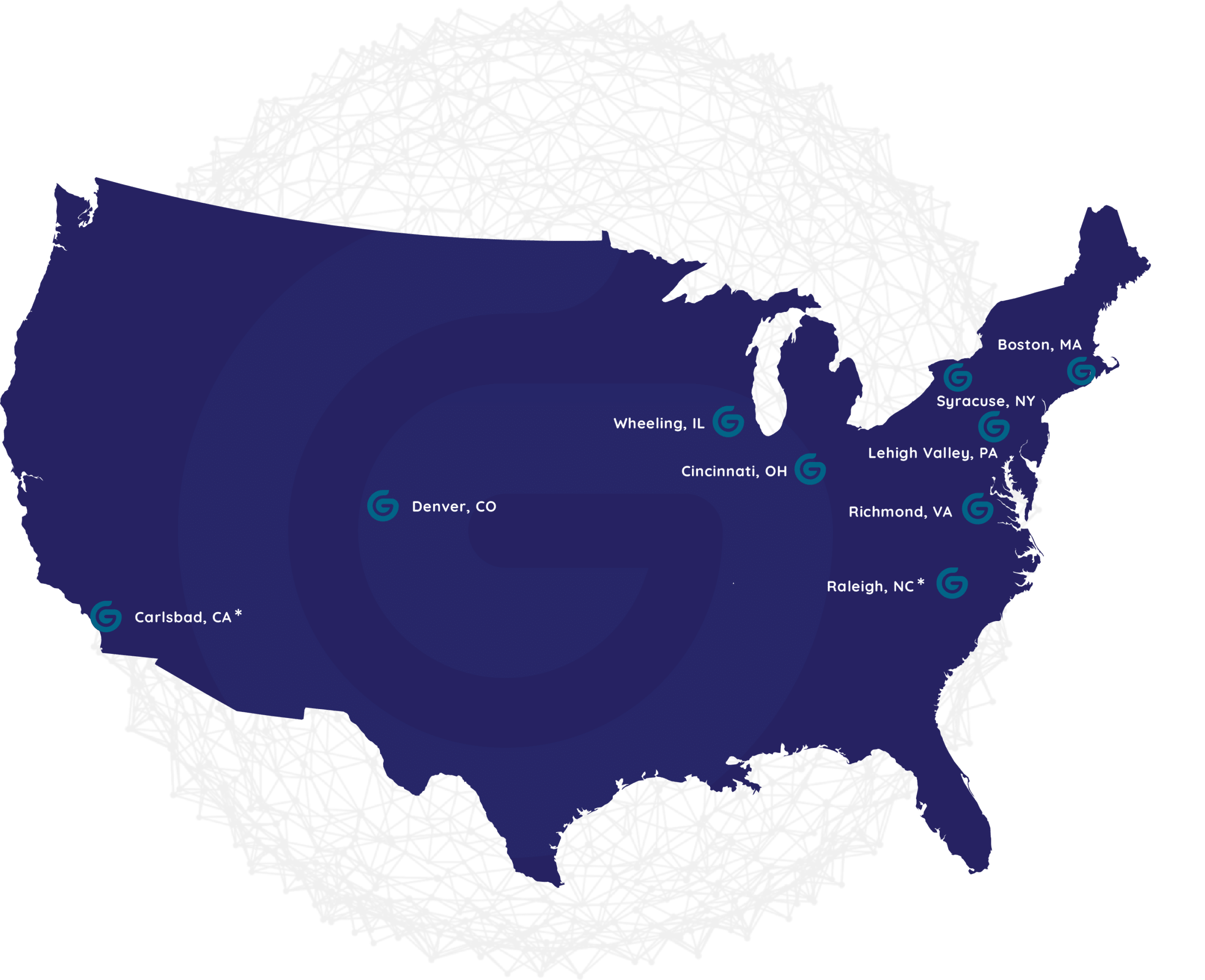 Gillson Sciences laboratory locations across the United States